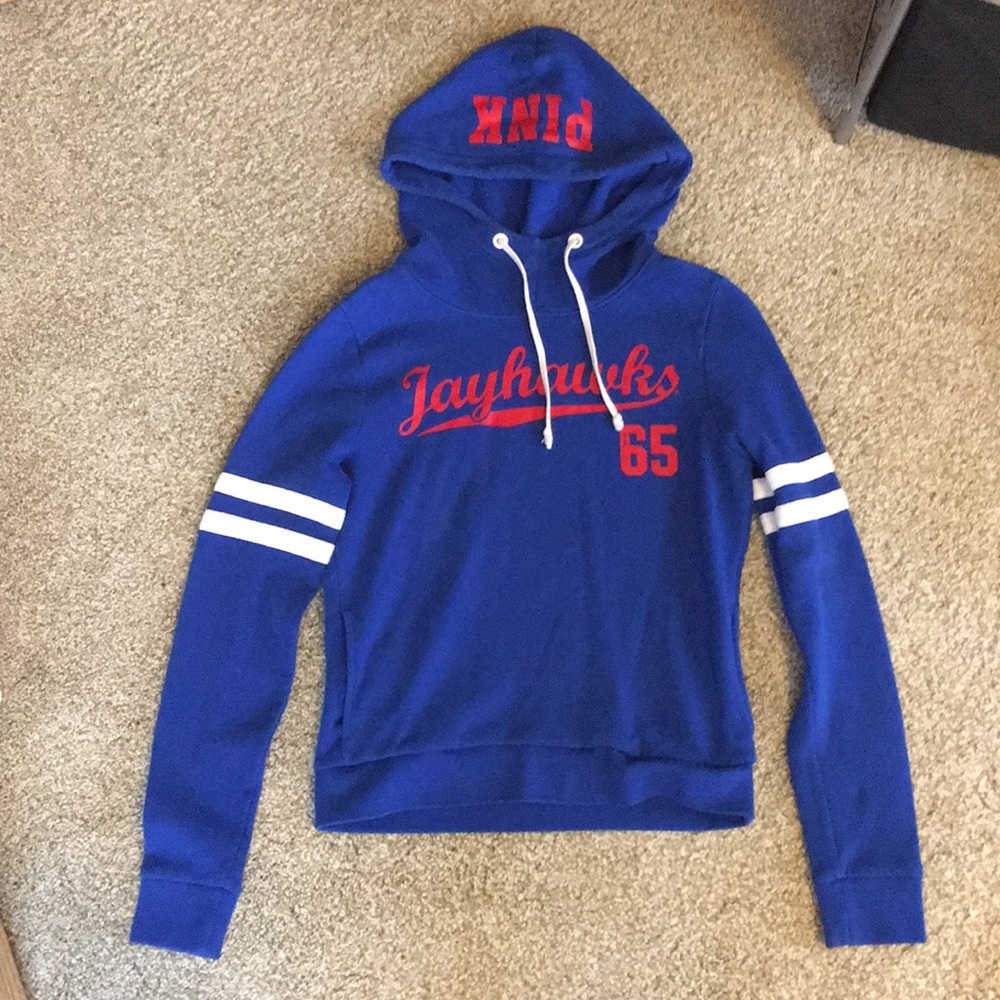 KU Jayhawks PINK brand Hoodie